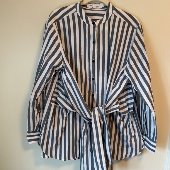 Proenza Schouler White Label Tie Waist Top - Picture 1 of 5